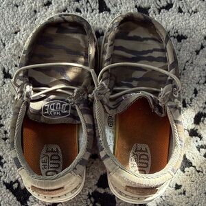 Hey Dude Kids Brown Camo Moccasins